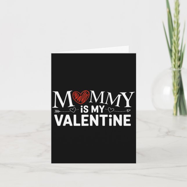 Mamma är min valentin  kort (Framsida)