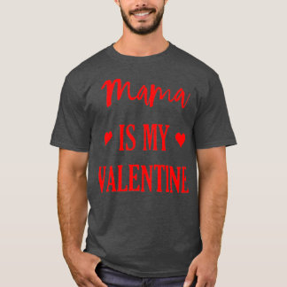 Mamma är mina Valentine Boys Girls matchande Mamma T Shirt