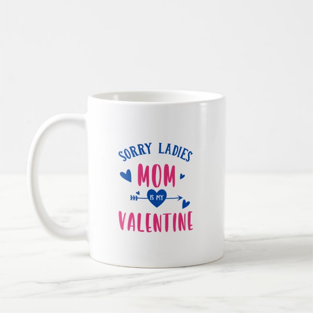 Mamma är mitt Alla hjärtans Mugg Cute Valentine Da (Vänster)