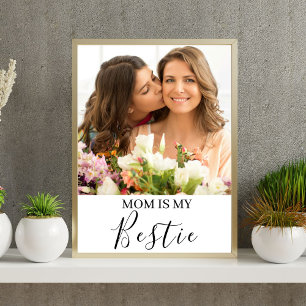Mamma är mitt foto av Personlig Namn i Bestie Poster