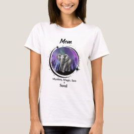 Mamma Är Mysterium Magi Sass & Själ T-Shirt Elefan