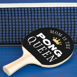 MAMMA ÄR Personligen PONG QUEEN Editable Black Pingisracket