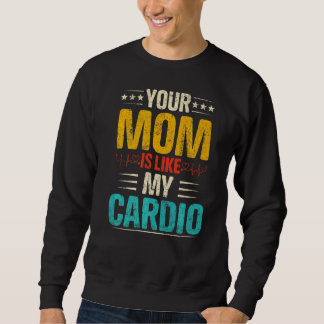 Mamma är som min Cardio Romantic Par Costum Lång Ärmad Tröja