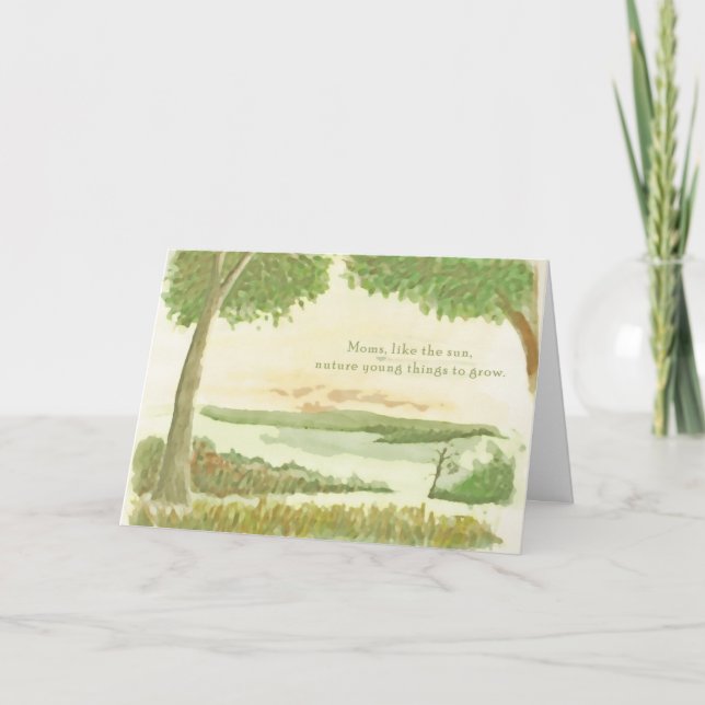 Mamma är som sol. kort (Framsida)