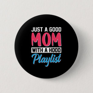 Mamma Art A Bra Mamma med en Huva-spellista Knapp