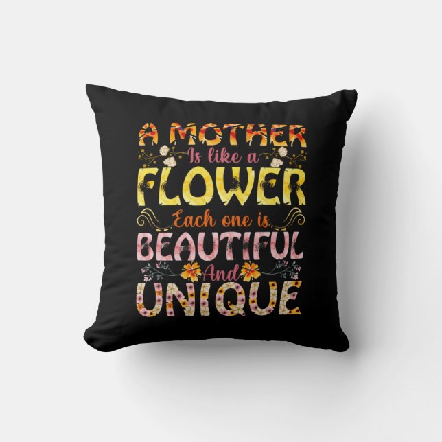 Mamma art A Mor är som en blomma Kudde (Framsida)