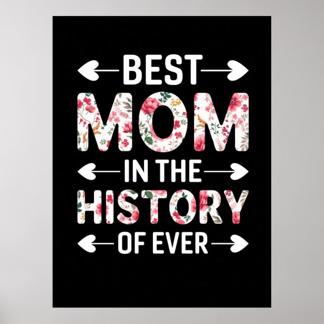 Mamma Art Bästa Mamma i historien Poster (Framsidan)
