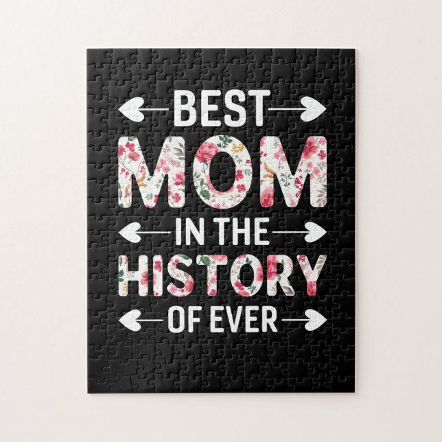 Mamma Art Bästa Mamma i historien Pussel (Vertikal)