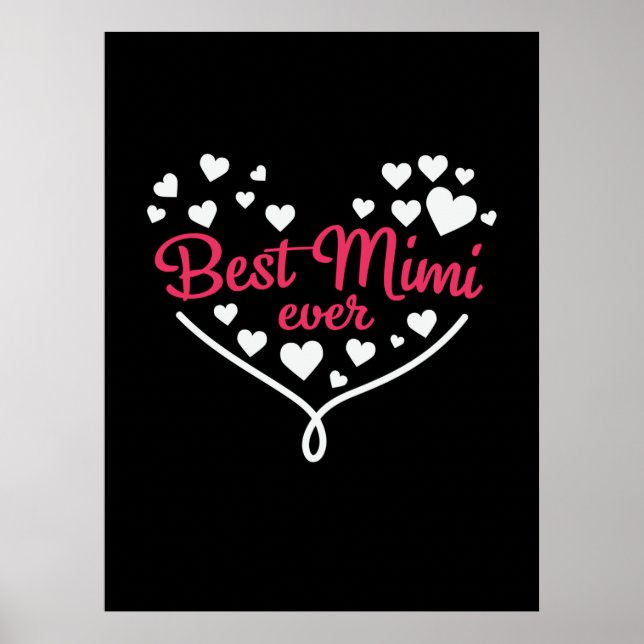 Mamma Art Best Mimi nånsin Poster (Framsidan)