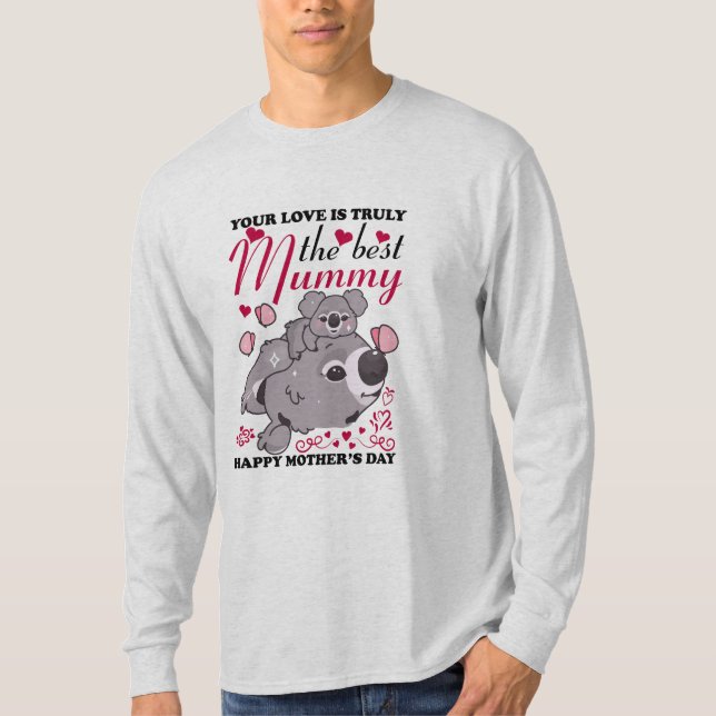 Mamma Art den bästa Mamman T Shirt (Framsida)