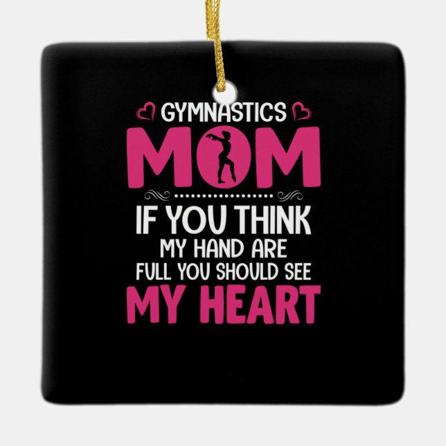 Mamma Art Gymnastics Mamma Julgransprydnad Keramik (Framsida)