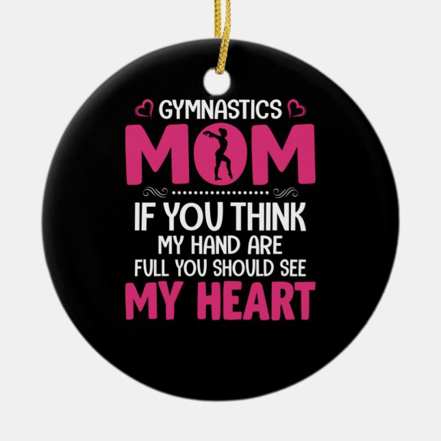 Mamma Art Gymnastics Mamma Julgransprydnad Keramik (Framsidan)