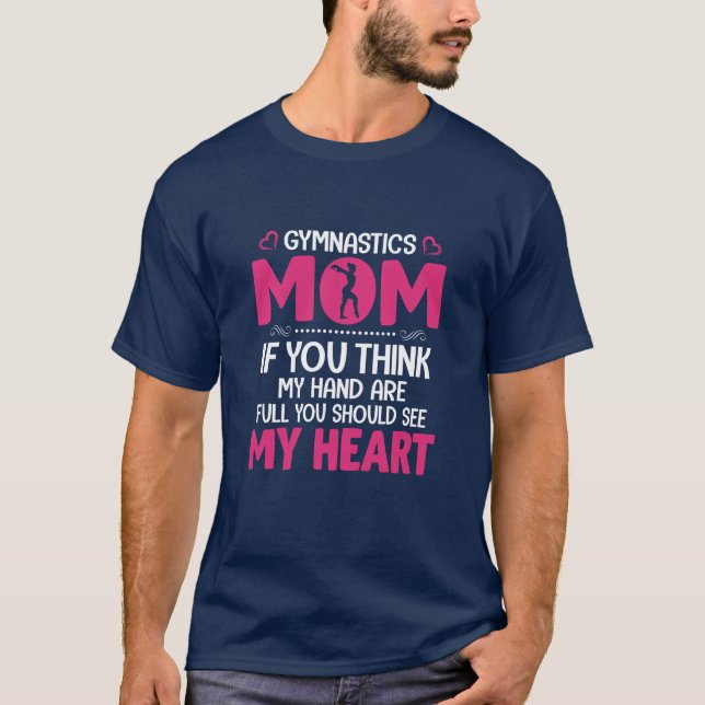 Mamma Art Gymnastics Mamma T Shirt (Framsida)