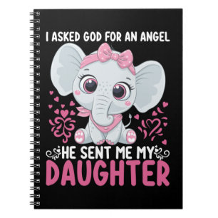 Mamma Art han skickade mig Elephant Dotter Anteckningsbok