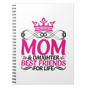 Mamma Art Mamma och Dotter bästa vänner Anteckningsbok