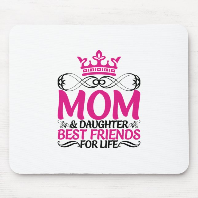 Mamma Art Mamma och Dotter bästa vänner Musmatta (Framsidan)