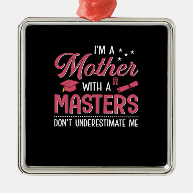 Mamma Art Mor med mästare Julgransprydnad Metall (Framsidan)