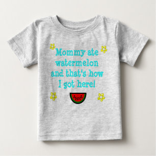 Mamma ate Watermelon Infant Sleeper T-Shirt