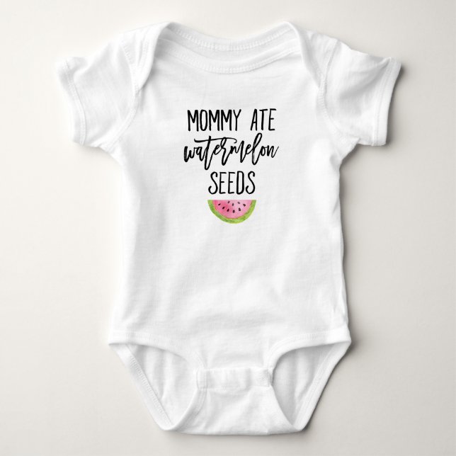 Mamma Ate Watermelon Seeds T-shirt (Framsida)