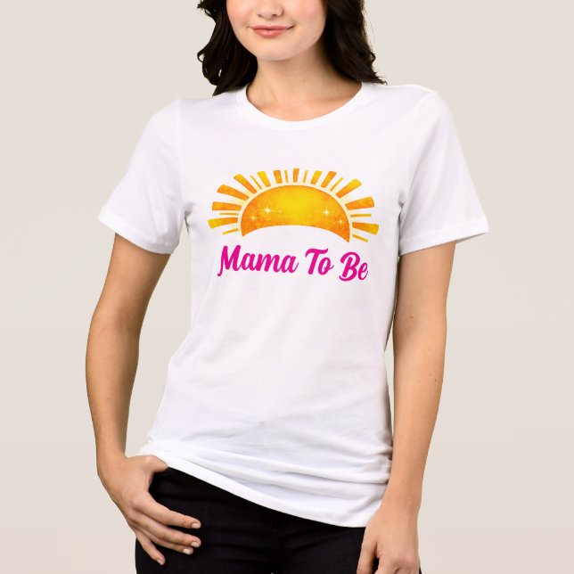Mamma Att Bli Drömmande Rosa Och Guld T Shirt (Framsida)