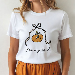 Mamma att bli Halloween-pumpafestong baby shower T Shirt