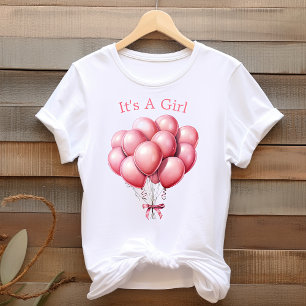 Mamma Att Bli Rosa Ballonger Det Är En Flicka T Shirt