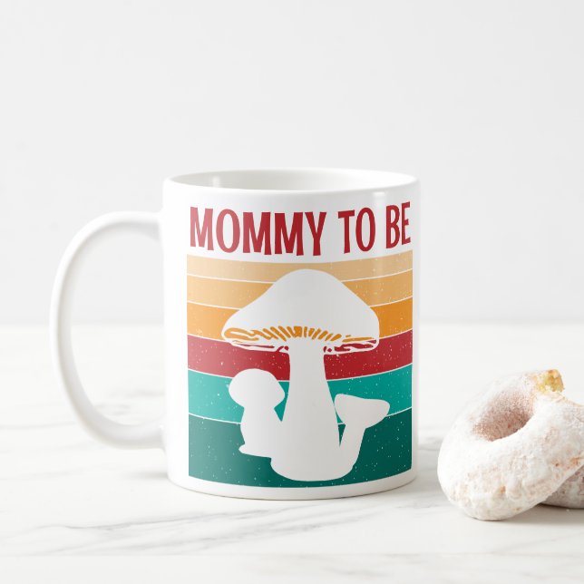 mamma att vara babydusch kaffemugg (Med munk)