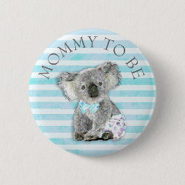 Mamma att vara babysknappen Koala Bear Thmet Knapp