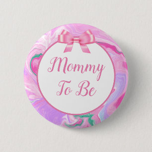 Mamma att vara babyskor Rosa och Lila Knapp