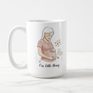 Mamma Att Vara Mysig Graviditetsannonsering Kaffemugg