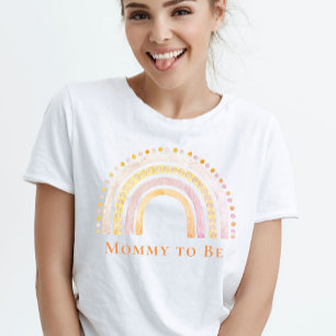 Mamma att vara Rosa Boho Rainbow T Shirt