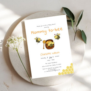 Mamma Att Vara Söt Humla Söt Honung Baby Shower Inbjudningar