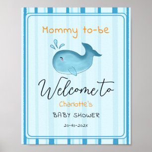 Mamma Att Vara Söt Val Bebis Shower Välkommen Poster
