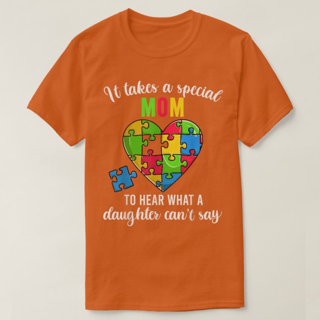 Mamma Autism Awareness Family Support Shirts, Roli T Shirt (Design framsida)