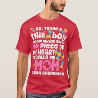 Mamma Autism för manar Women Boys Girls Kids Lärar T Shirt