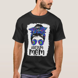 Mamma Autism Medvetenhet Rött Oändlighet Regnbåge T Shirt