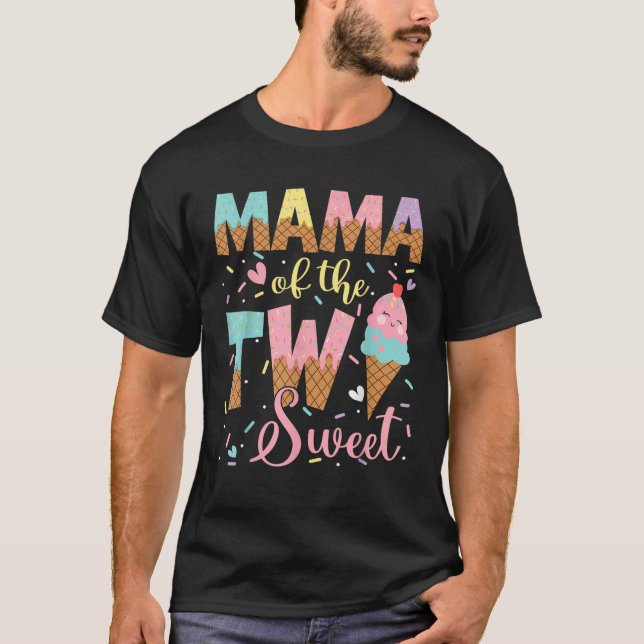 Mamma av 2:a födelsedagstjuvens 2-dagarsgrädda t shirt (Framsida)