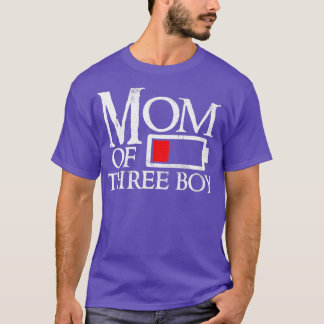 Mamma av 3 pojkar, låg batteritid t shirt