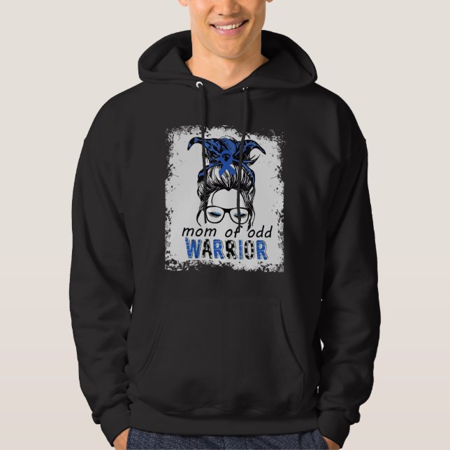 Mamma av barn med motsatt fiance Disor Hoodie (Framsida)