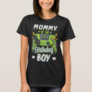 Mamma av Birthday Boy Matching Family Video Ga T Shirt