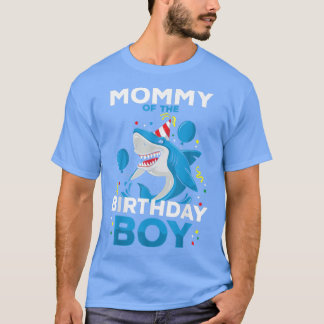 Mamma av Birthday Boy Shark Ocean Theme Matchi T Shirt