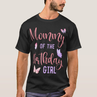 Mamma av Birthday Girl Butterfly Party Matchin T Shirt