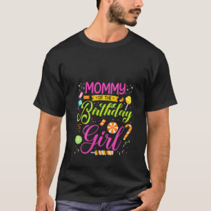 Mamma av Birthday Girl Födelsedagsfest Morsa T Shirt