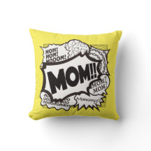 MAMMA AV Dekorativ kudde. Tecknadens version