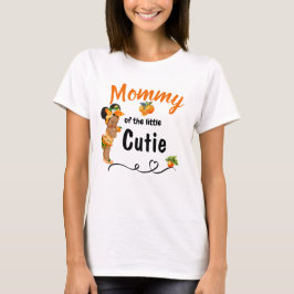 Mamma av den lilla Cutie Baby Shower Shirt T