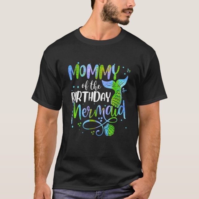 Mamma av den matchande delen av födelsedagsfamilje t shirt (Framsida)