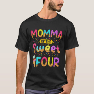Mamma av den söta fyra 4e födelsedagen-tjejen Ice  T Shirt
