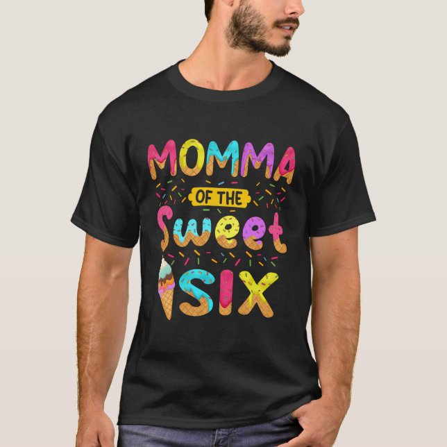 Mamma av den svenska sex 6e-fågeldagskarameller t shirt (Framsida)