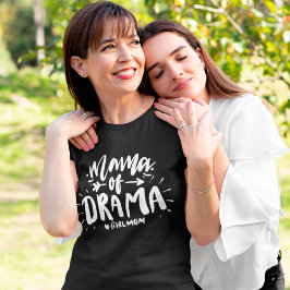 Mamma av Drama #flickmamma lustig mors dag T Shirt