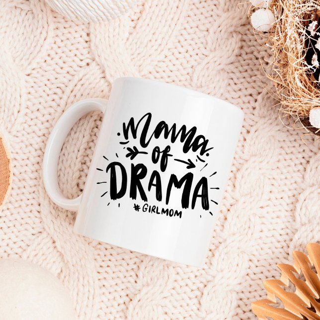 Mamma av Drama #Flickmamma roligt Kaffemugg (Skapare uppladdad)